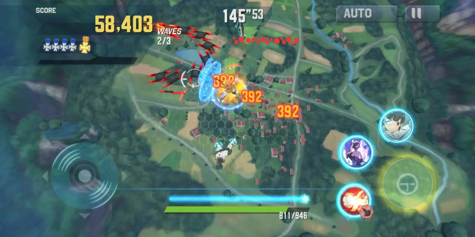 ワールドウィッチーズ 戦闘